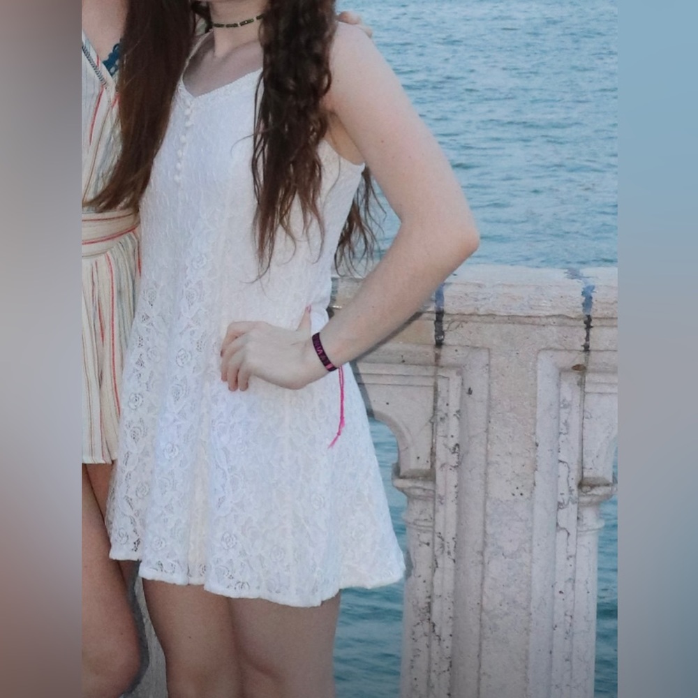 White Lace Minidress